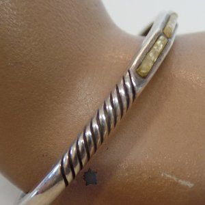 Carolyn Pollack 9.25 Sterling Silver (Stamped) Cuff Bracelet Suited for 7" Wrist